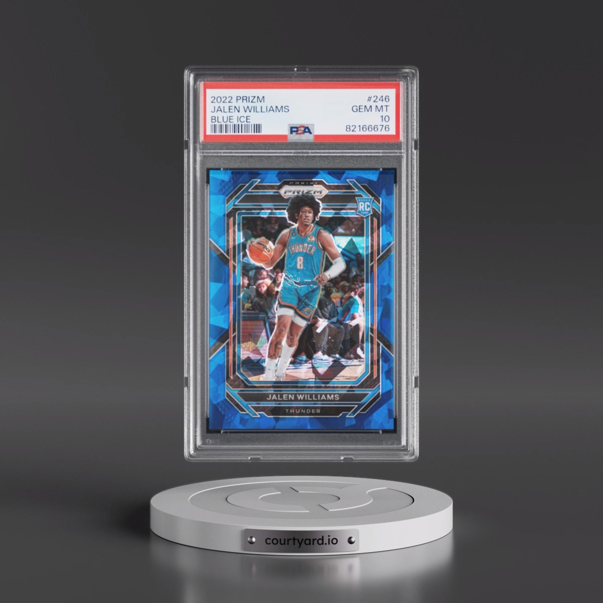 2022 Panini Prizm Jalen Williams - Blue Ice #246 PSA 10