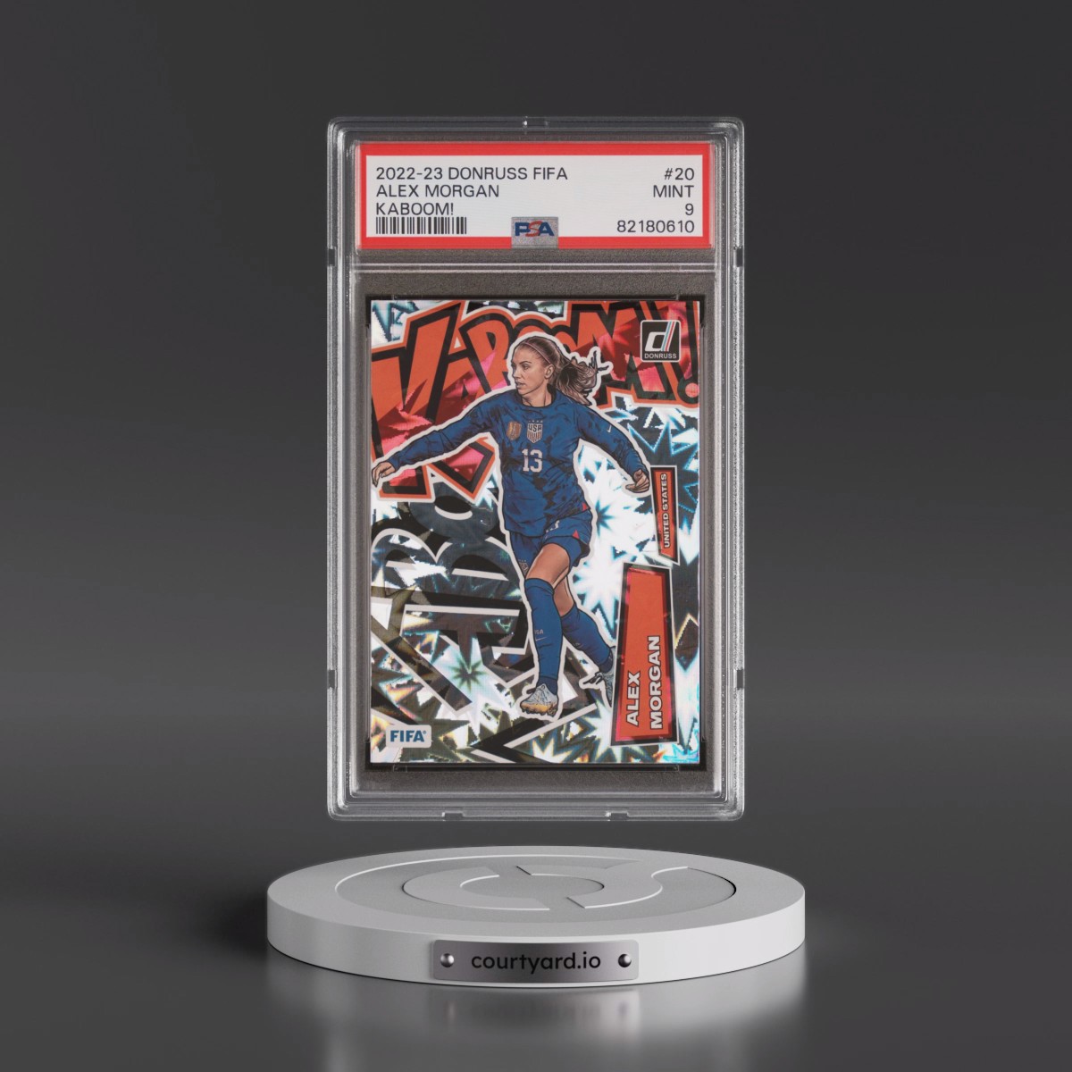 2022 Panini Donruss FIFA Kaboom! #20 Alex Morgan (PSA 9 MINT) - Photo