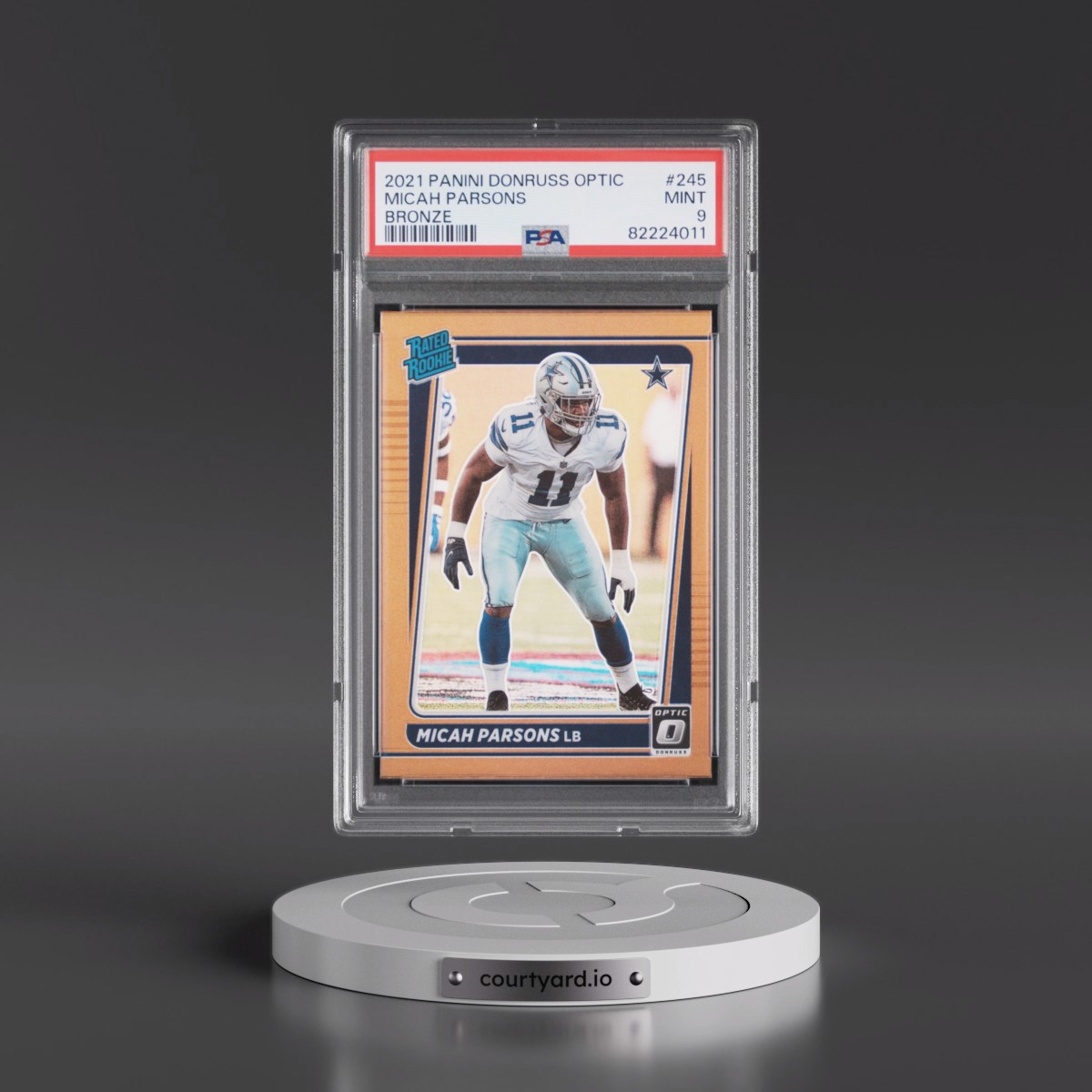 2021 Panini Donruss Optic Micah Parsons - Bronze #245 PSA 9