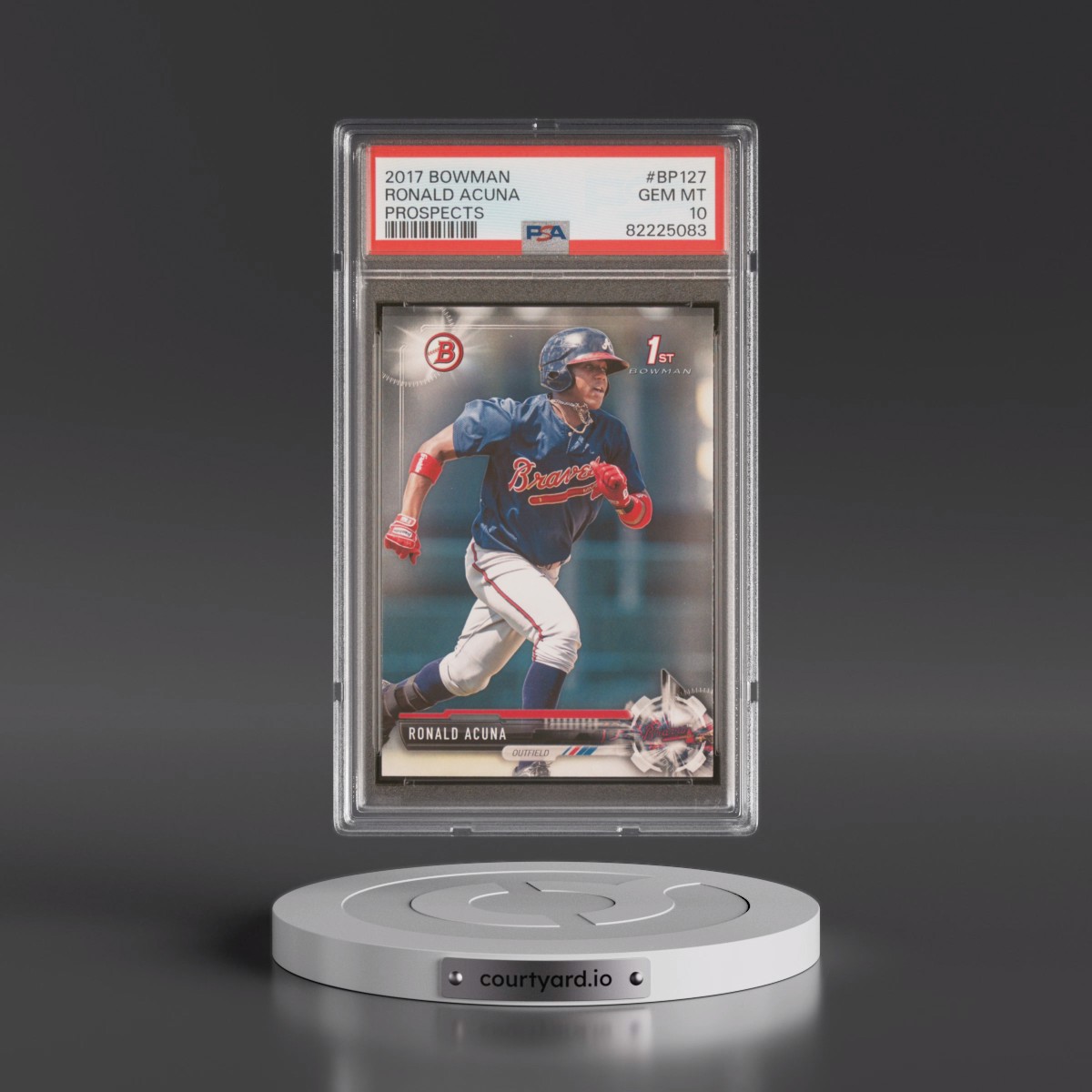 2017 Bowman Prospects #BP127 Ronald Acuna (PSA 10 GEM MINT)