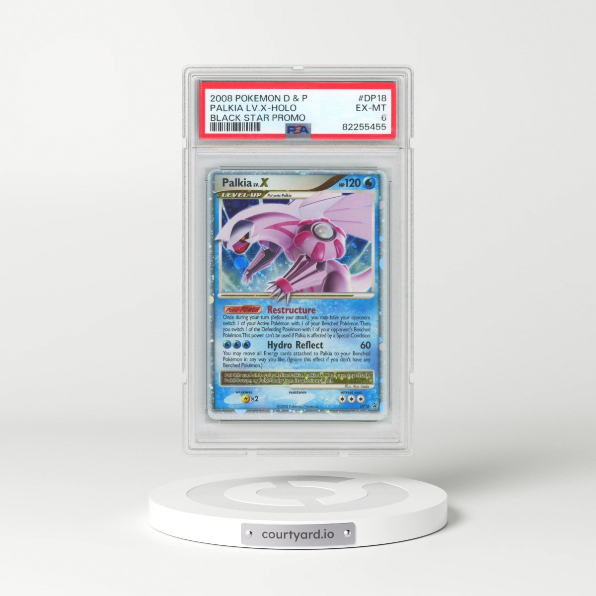 2008 Pokémon Diamond & Pearl Black Star Promo #DP18 Palkia LV.X - Holo (PSA 6 EX-MT)