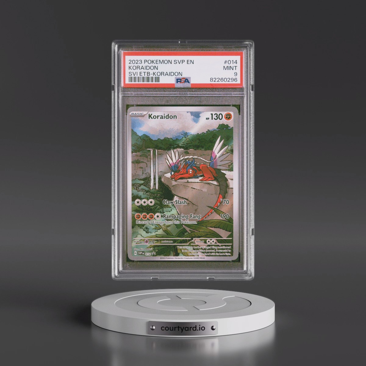 2023 Pokémon Svp EN-SV Black Star Promo #014 Koraidon - Scarlet & Violet Elite Trainer Box-Koraidon (PSA 9 MINT)