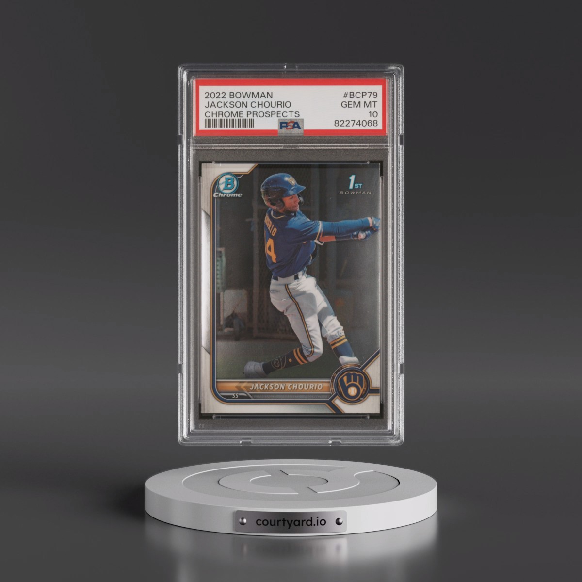 2022 Bowman Chrome Prospects #BCP79 Jackson Chourio (PSA 10 GEM MINT)
