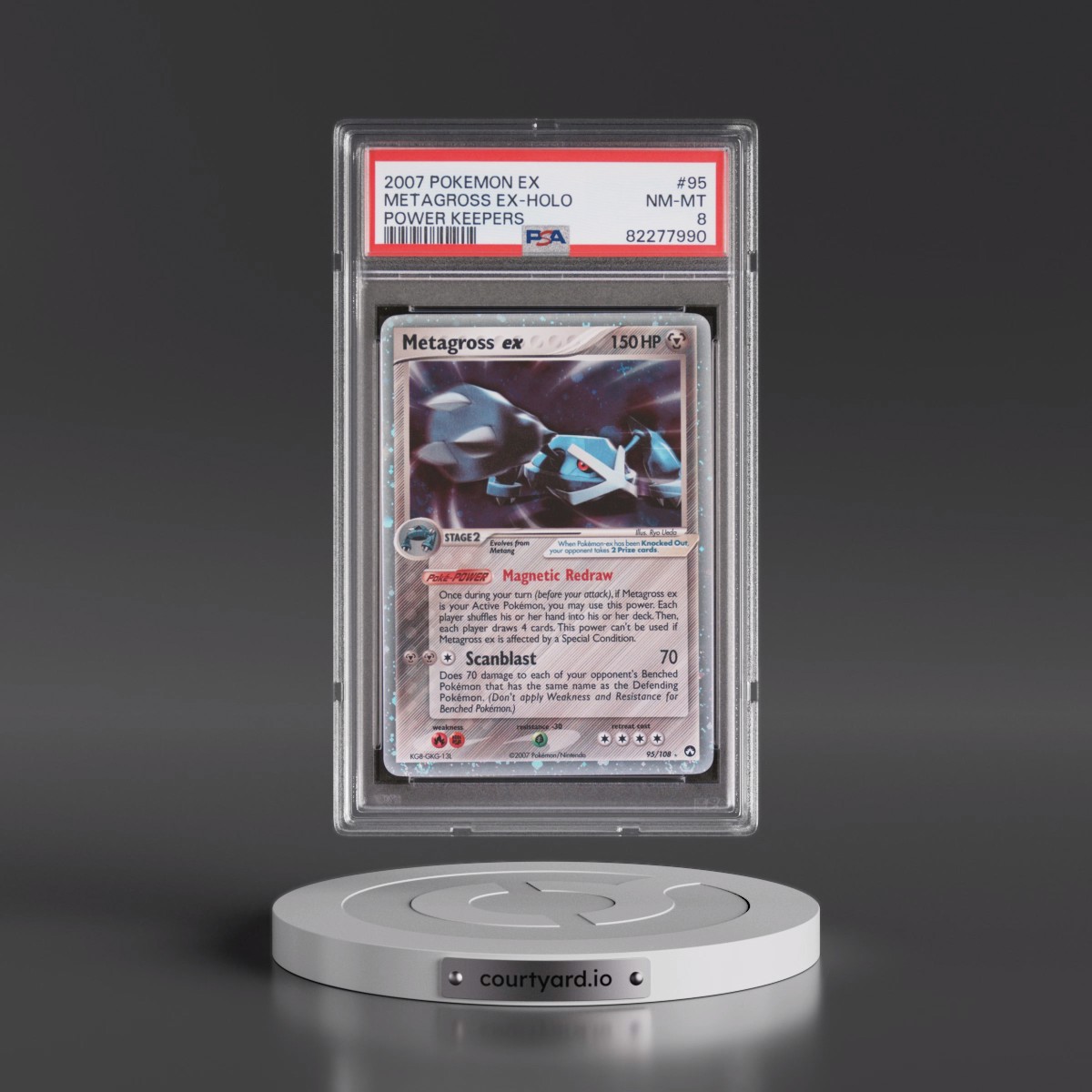 2007 Pokémon EX Power Keepers #95 Metagross EX - Holo Holo (PSA 8 NM-MT)