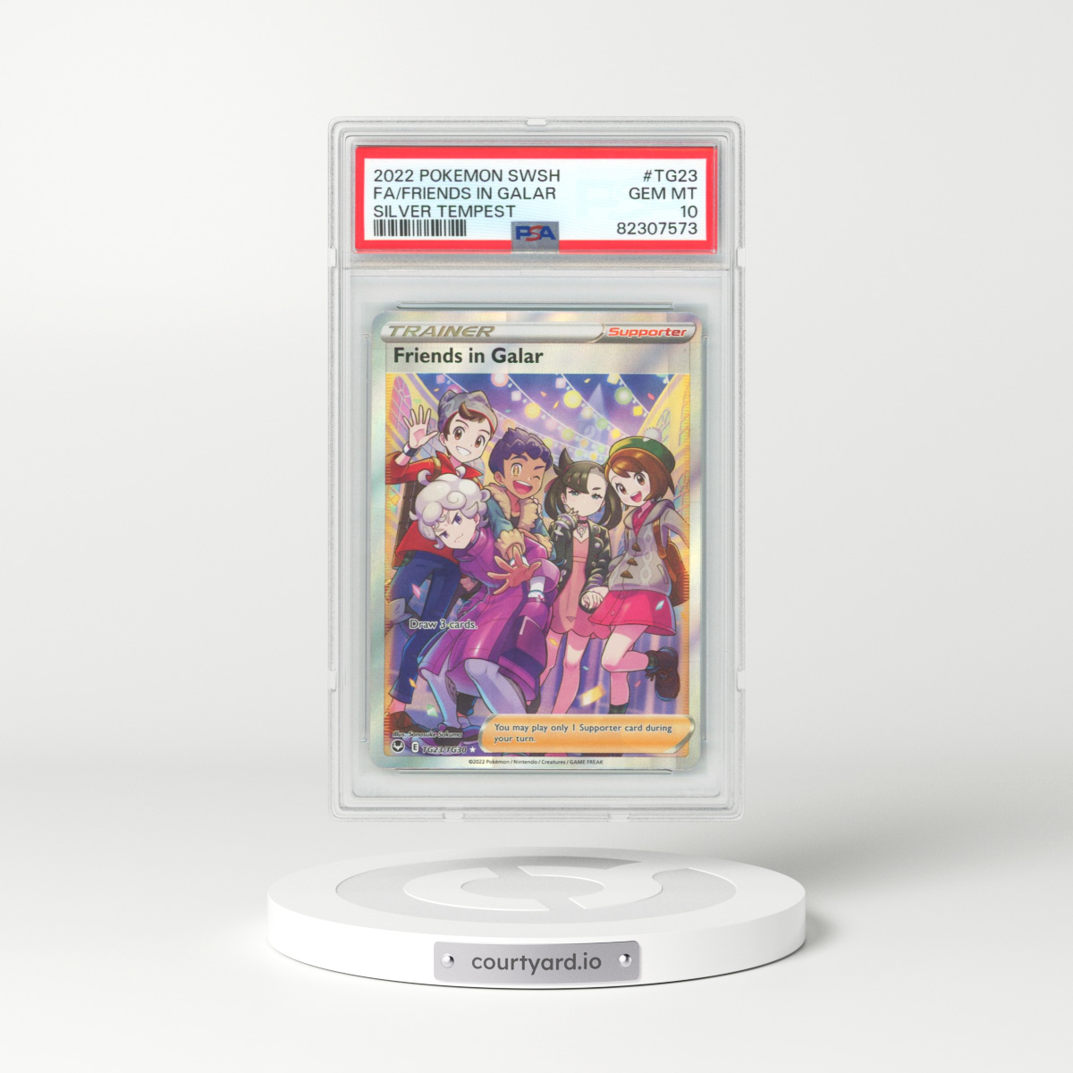 2022 Silver Tempest #TG23 Friends in Galar - Full Art Holo (PSA 10 GEM MINT)