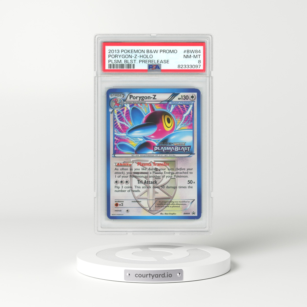 2013 Black & White Promos #BW84 Porygon-Z - Holo (PSA 8 NM-MT)