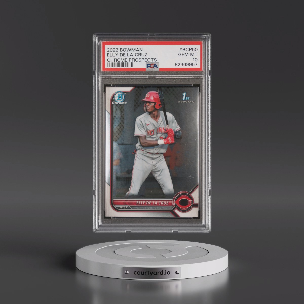 2022 Bowman Chrome Prospects #BCP50 Elly de La Cruz (PSA 10 GEM MINT)