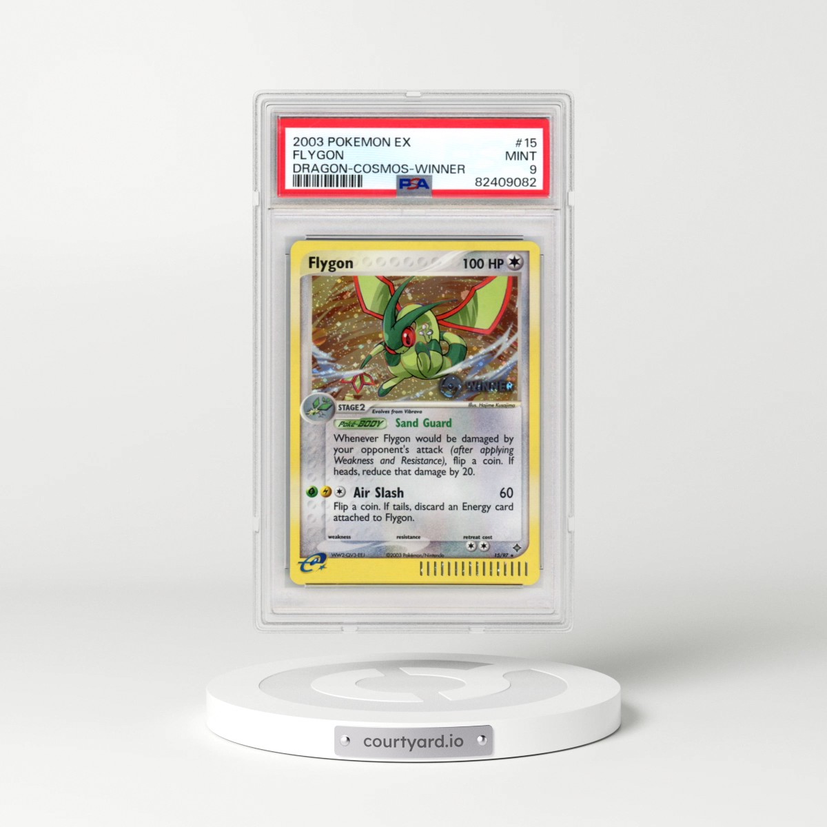 2004 Pokémon Promo #15 Flygon - Holo E-League Winner (PSA 9 MINT)