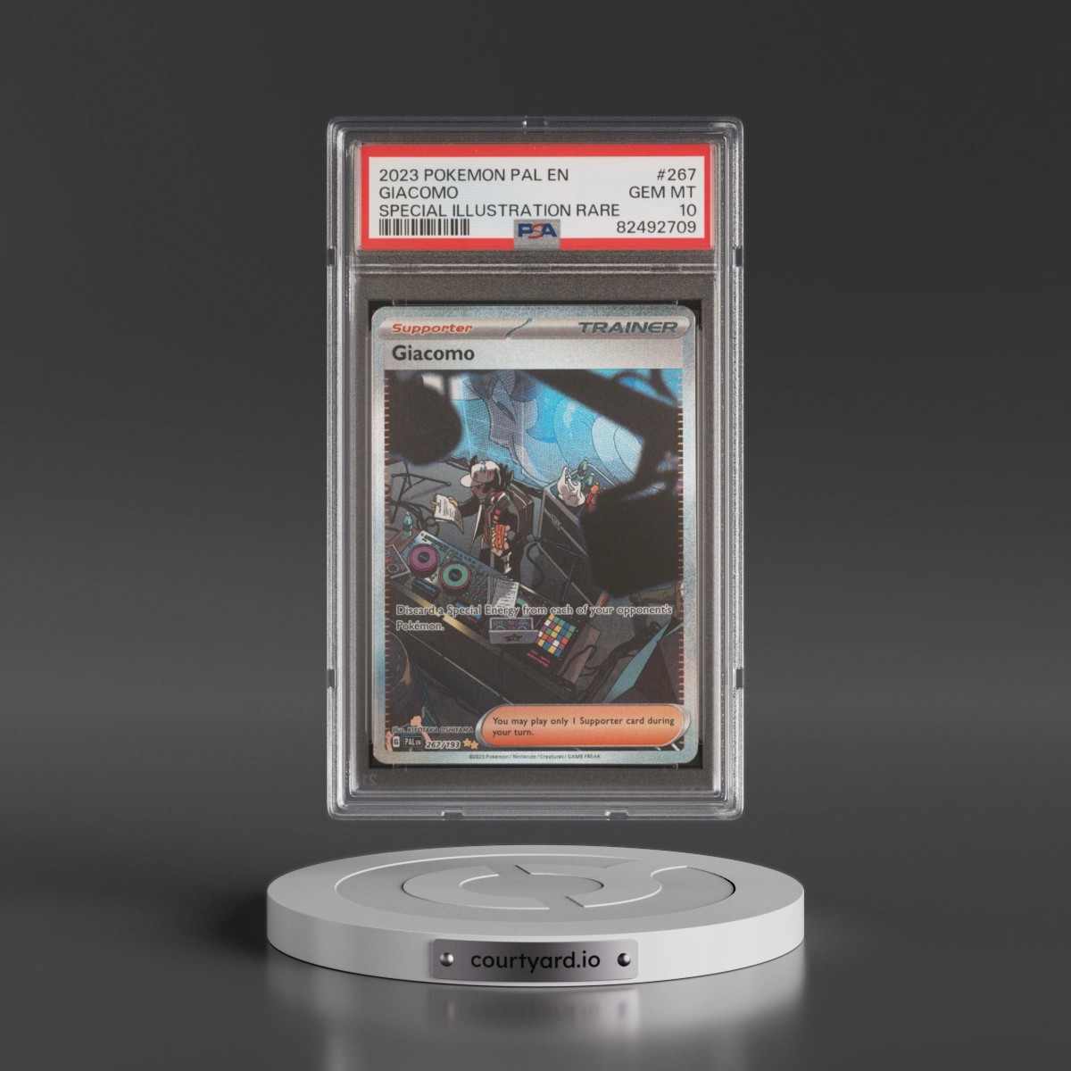 2023 Pokémon Pal EN-Paldea Evolved #267 Giacomo - Special Illustration Rare (PSA 10 GEM MINT)