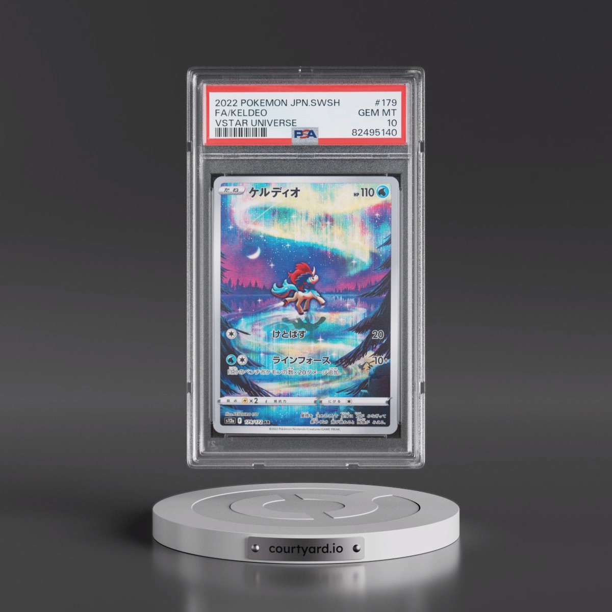 2022 Pokémon Sword & Shield Vstar Universe #179 Keldeo - Full Art (PSA 10 GEM MINT)