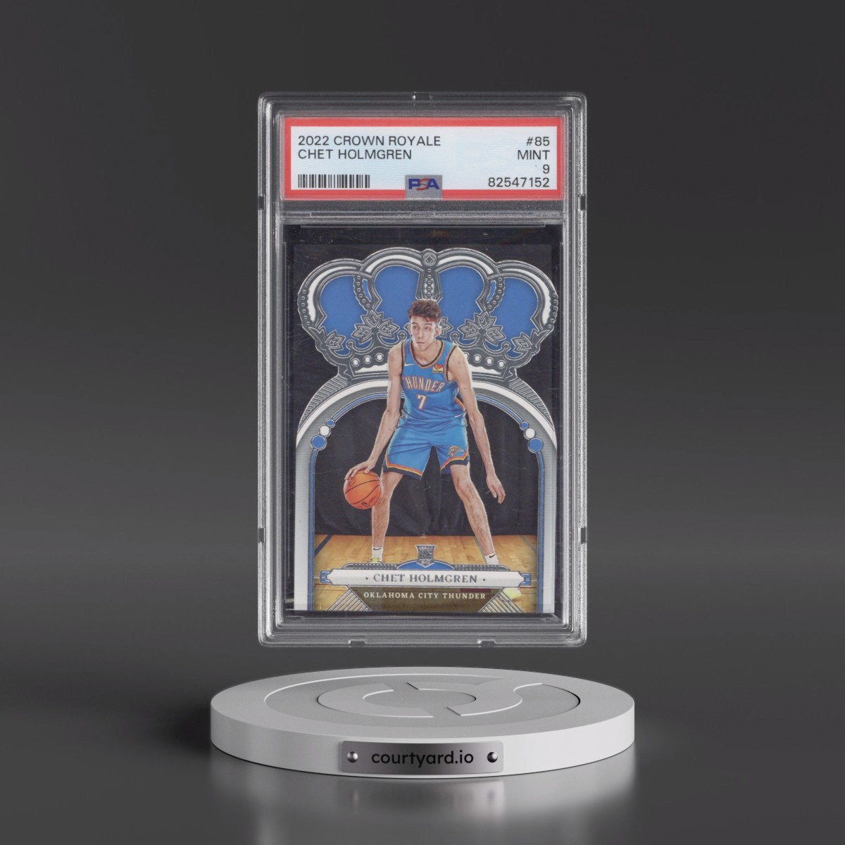 2022 Panini Crown Royale Chet Holmgren #85 PSA 9