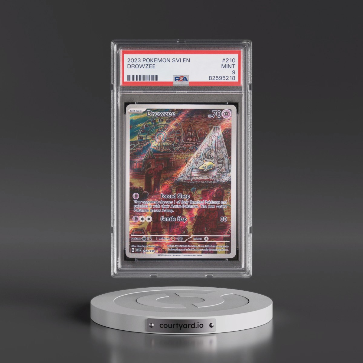 2023 Pokémon Svi EN-Scarlet & Violet #210 Drowzee - Illustration Rare (PSA 9 MINT)