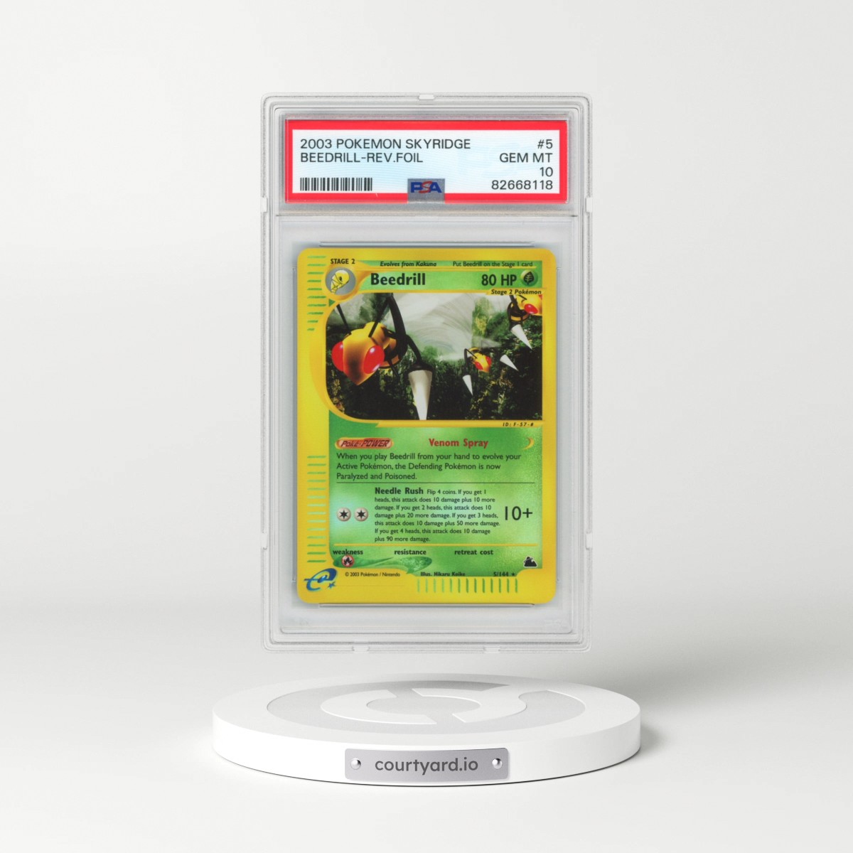 2003 Pokémon Skyridge #5 Beedrill - Reverse Foil (PSA 10 GEM MINT)