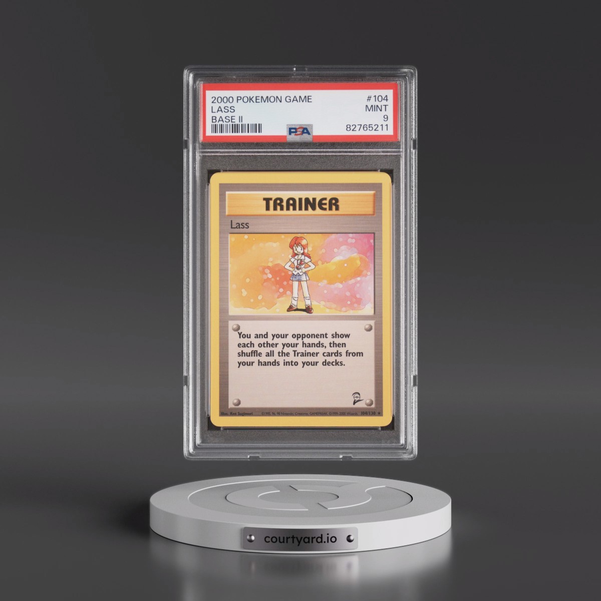 2000 Pokémon Game Base II #104 Lass (PSA 9 MINT)