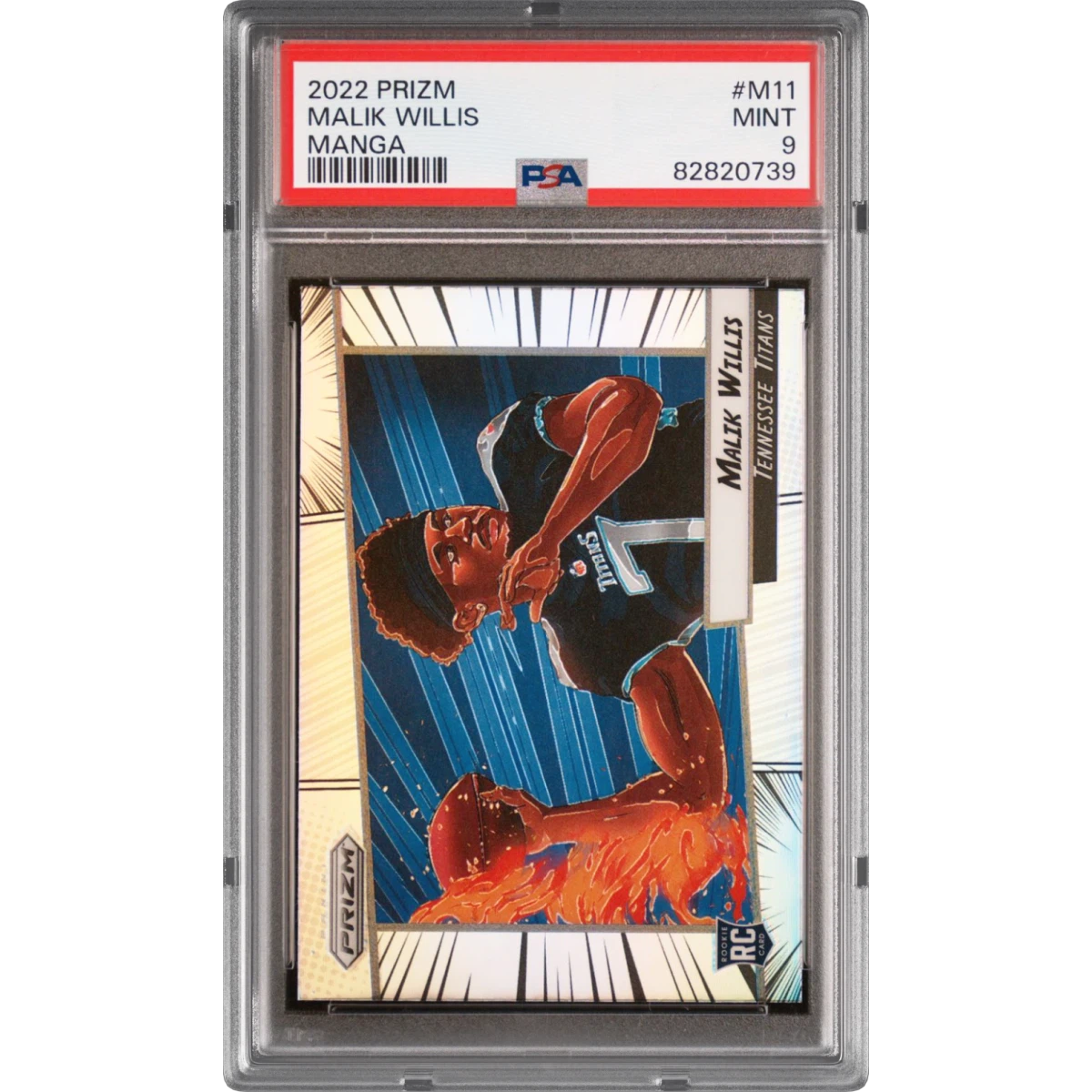 2022 Panini Prizm Manga #M11 Malik Willis (PSA 9 MINT)