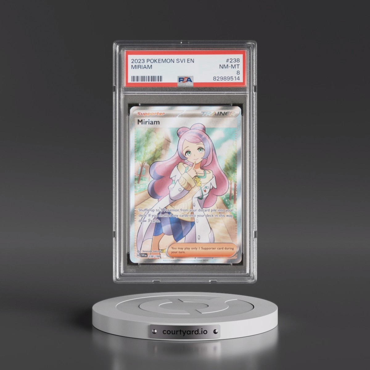 2023 Pokémon Svi EN-Scarlet & Violet #238 Miriam - Ultra Rare (PSA 8 NM-MT)