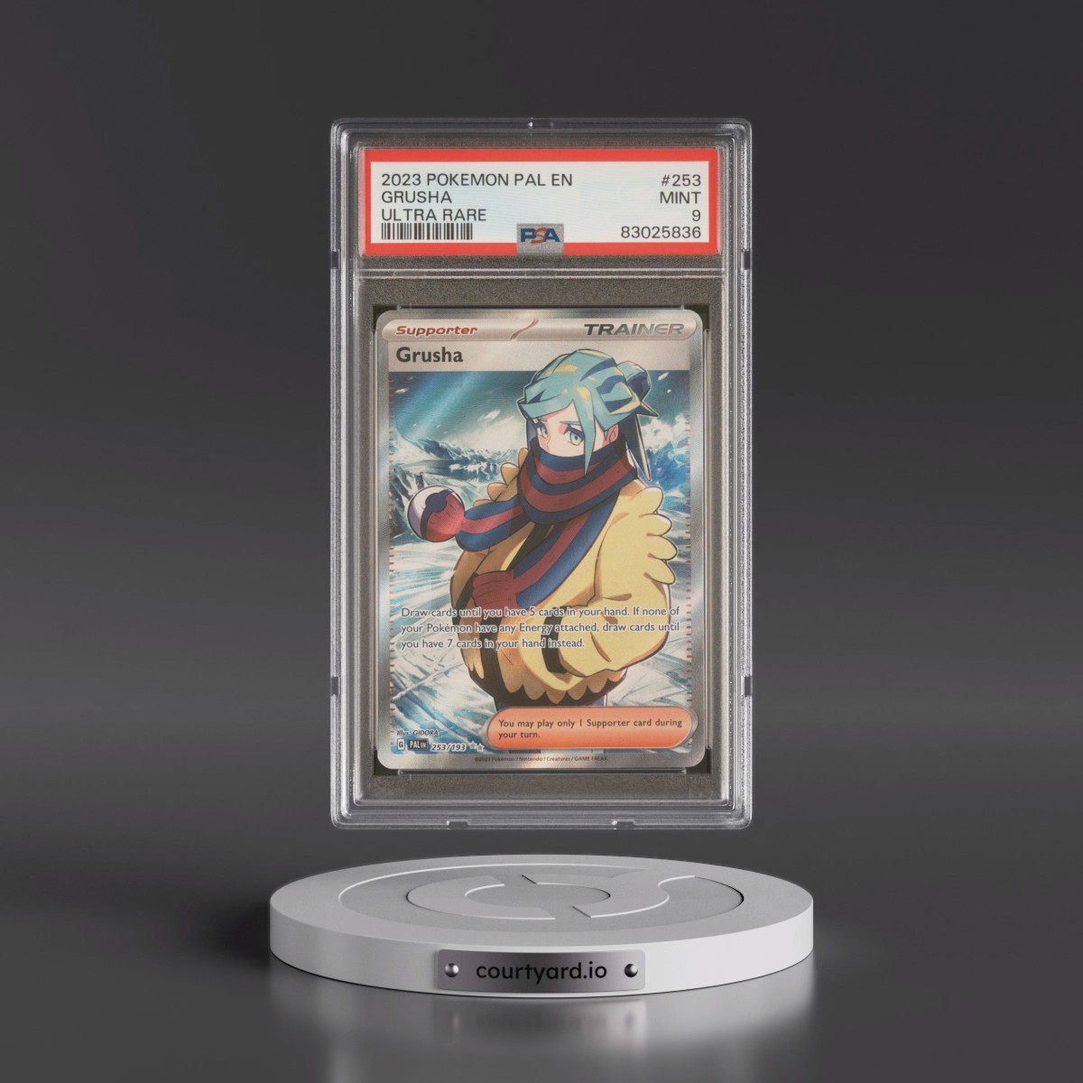 2023 Pokémon Pal EN-Paldea Evolved #253 Grusha - Ultra Rare (PSA 9 MINT)