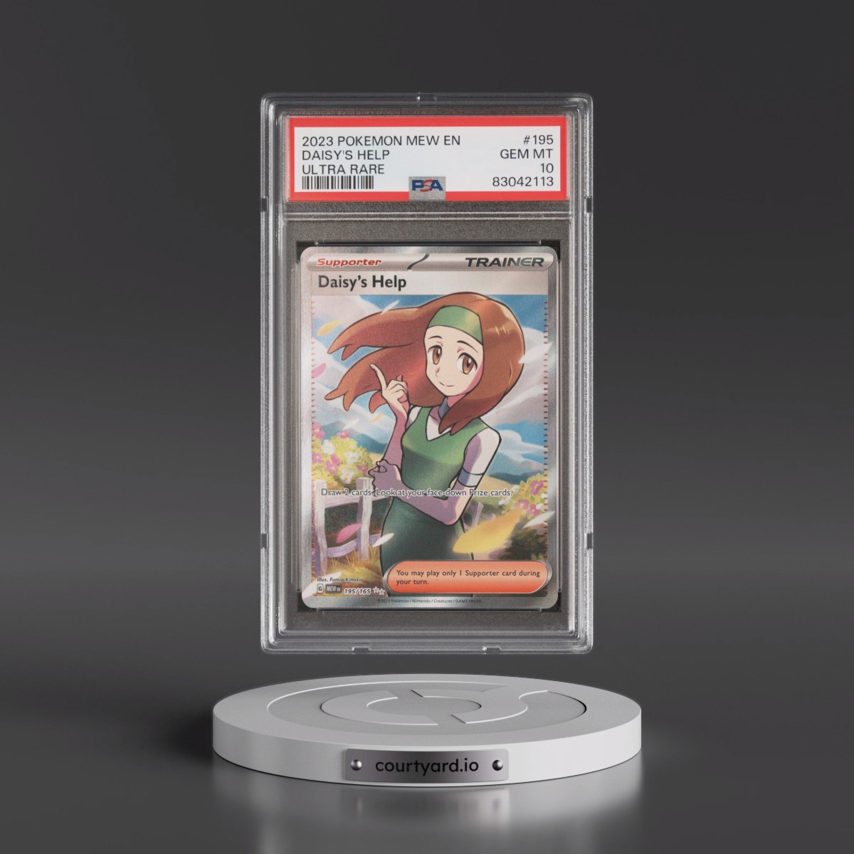 2023 Pokémon Mew EN-151 #195 Daisy's Help - Ultra Rare (PSA 10 GEM MINT)