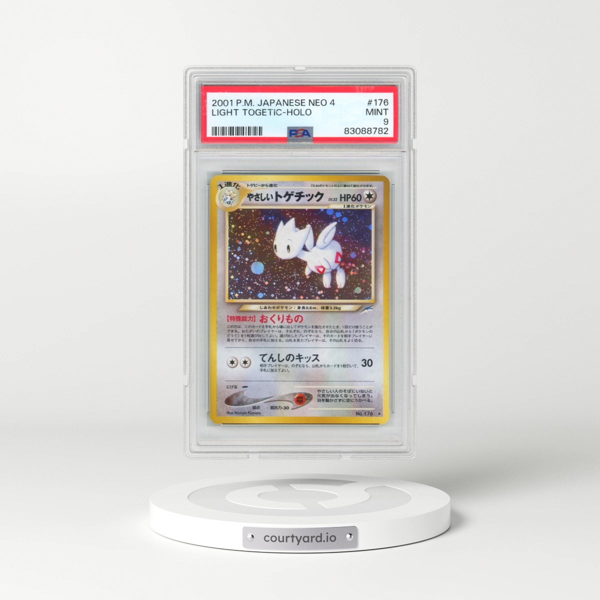 2001 Pokémon Neo 4 #176 Light Togetic - Holo (PSA 9 MINT)