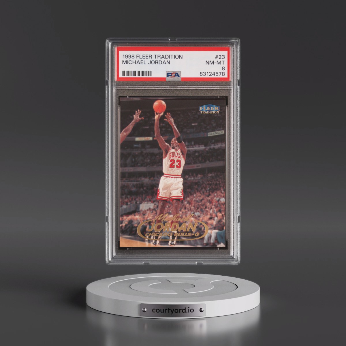 1998 Fleer Tradition Michael Jordan #23 PSA 8