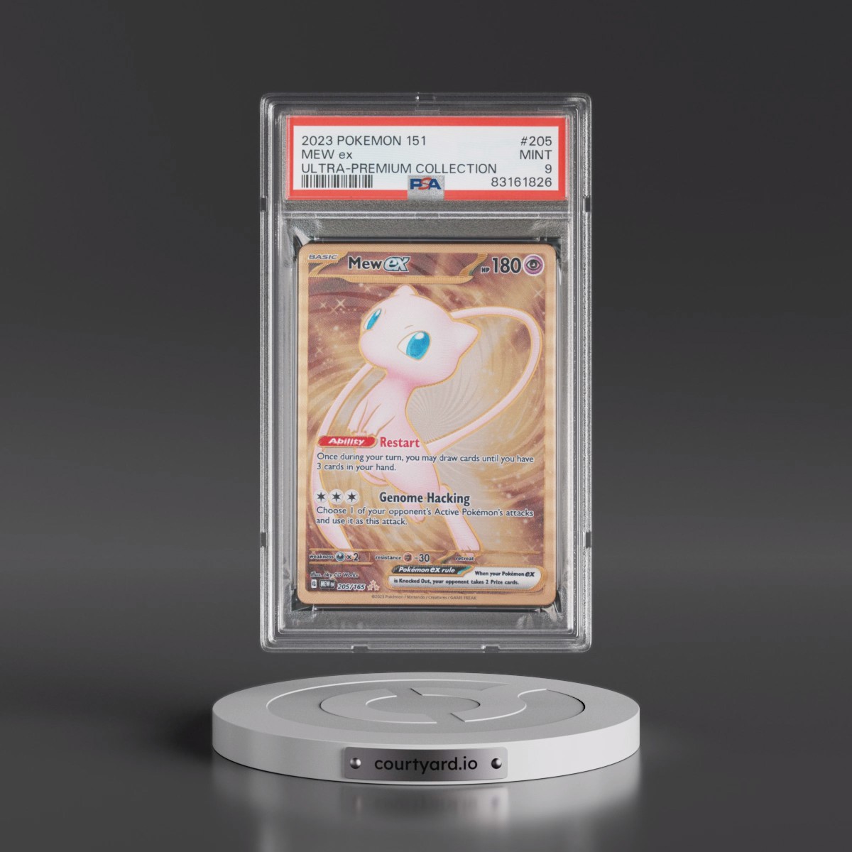 2023 Pokémon 151 Ultra-Premium Collection #205 Mew EX - Holo (PSA 9 MINT)