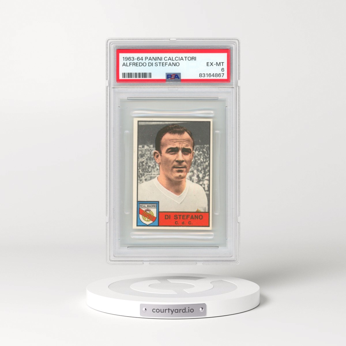 1963 Panini Calciatori Alfredo DI Stefano (PSA 6 EX-MT)