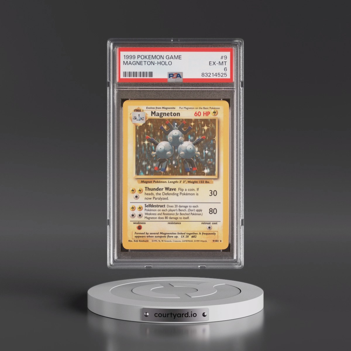 1999 Pokémon Game #9 Magneton - Holo (PSA 6 EX-MT)
