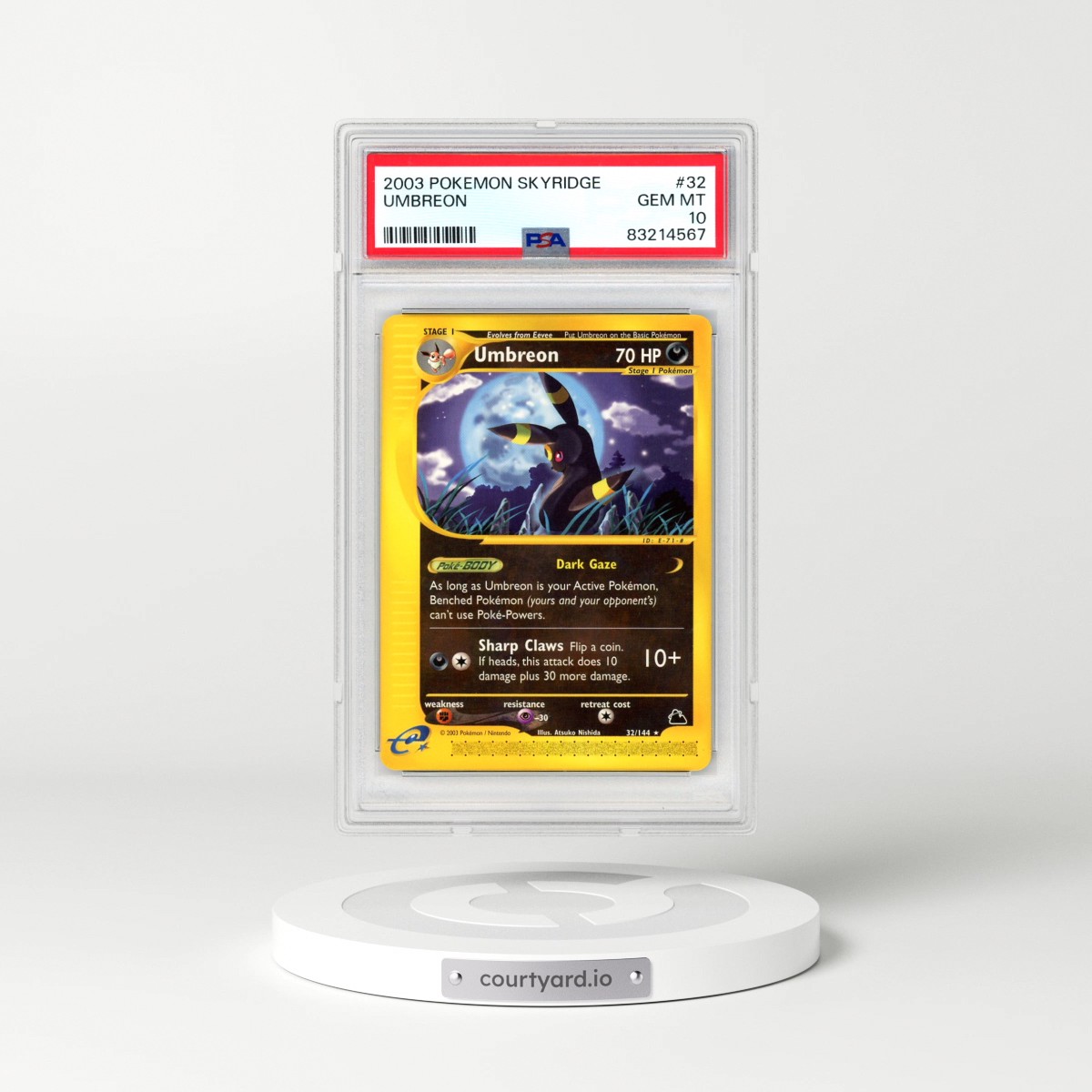 2003 Pokémon Skyridge #32 Umbreon (PSA 10 GEM MINT)
