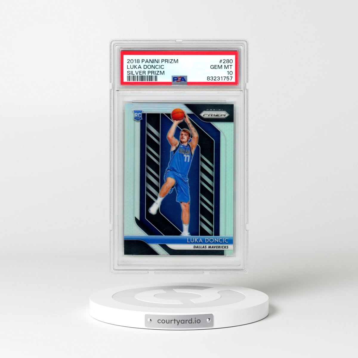 2018 Panini Prizm #280 Luka Doncic - Silver Prizm (PSA 10 GEM MINT)