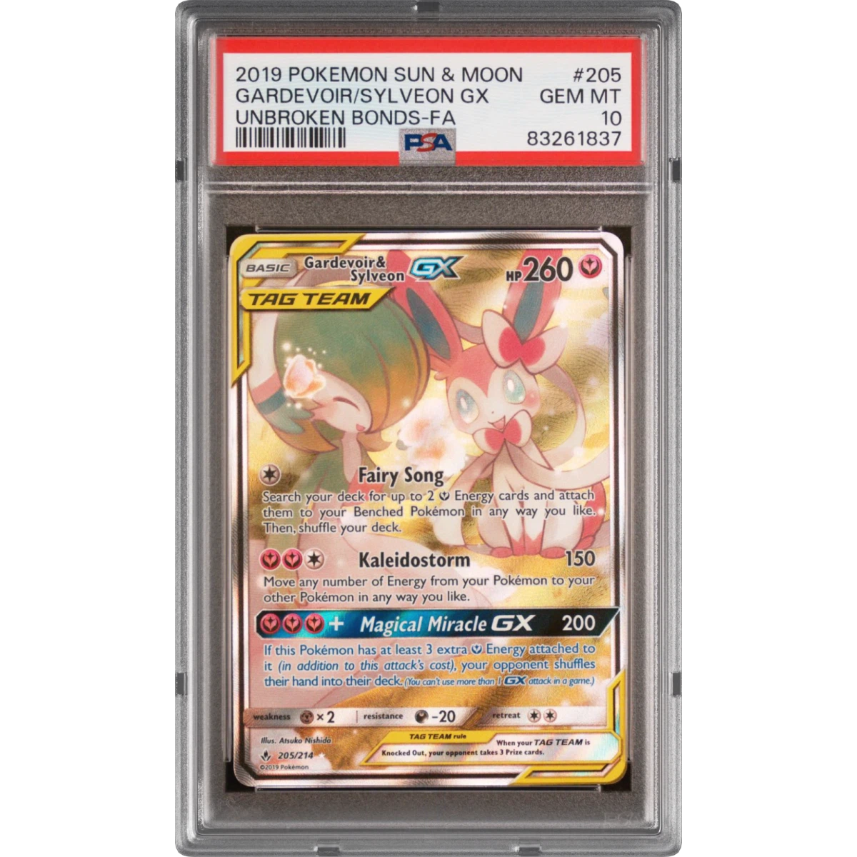 Gardevoir & Sylveon GX card artwork