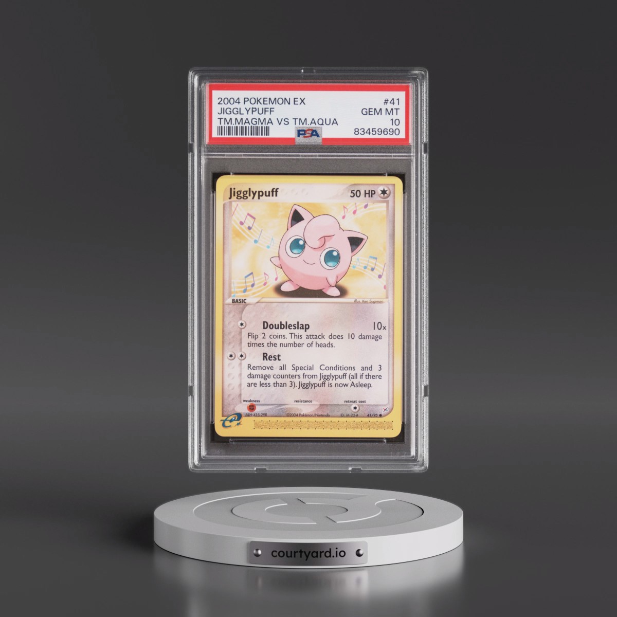 2004 Pokémon EX Team Magma VS Team Aqua #41 Jigglypuff (PSA 10 GEM MINT)