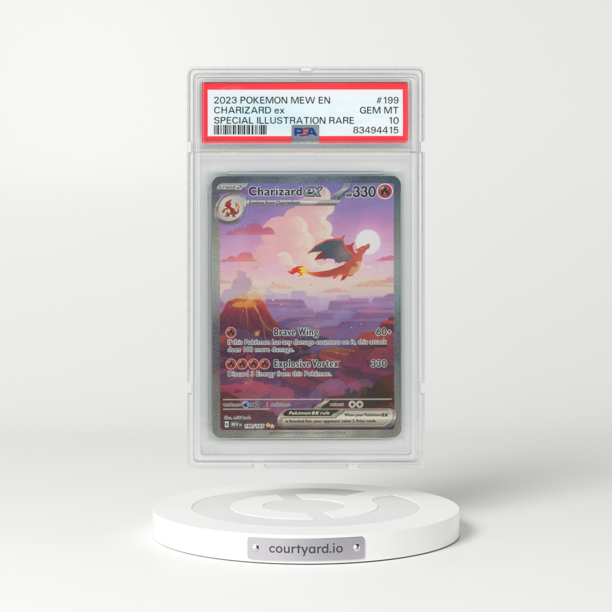 2023 Pokémon 151 #199 Charizard ex - Full Art Holo (PSA 10 GEM MINT)