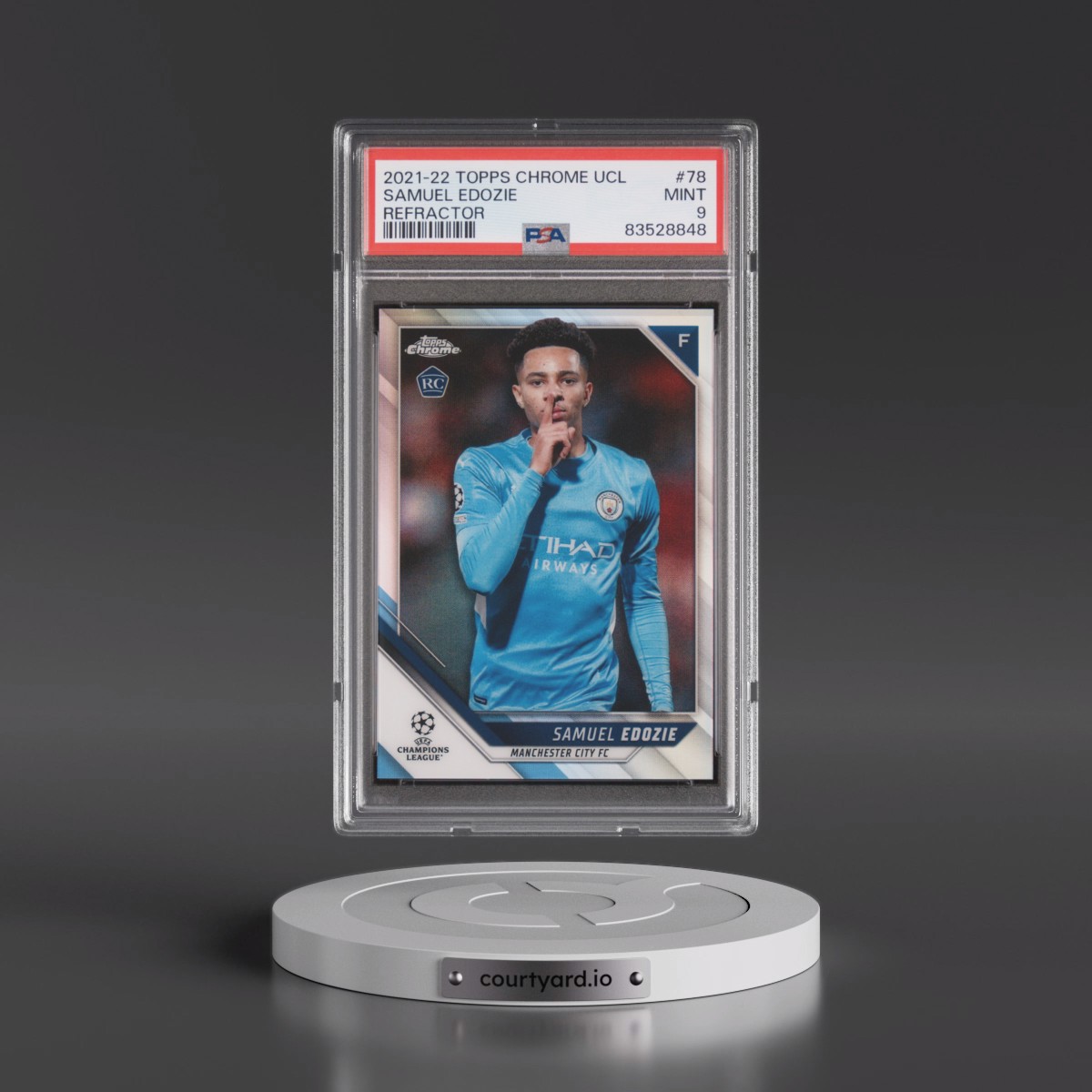 2021 Topps Chrome UEFA Champions League Samuel Edozie - Refractor #78 PSA 9