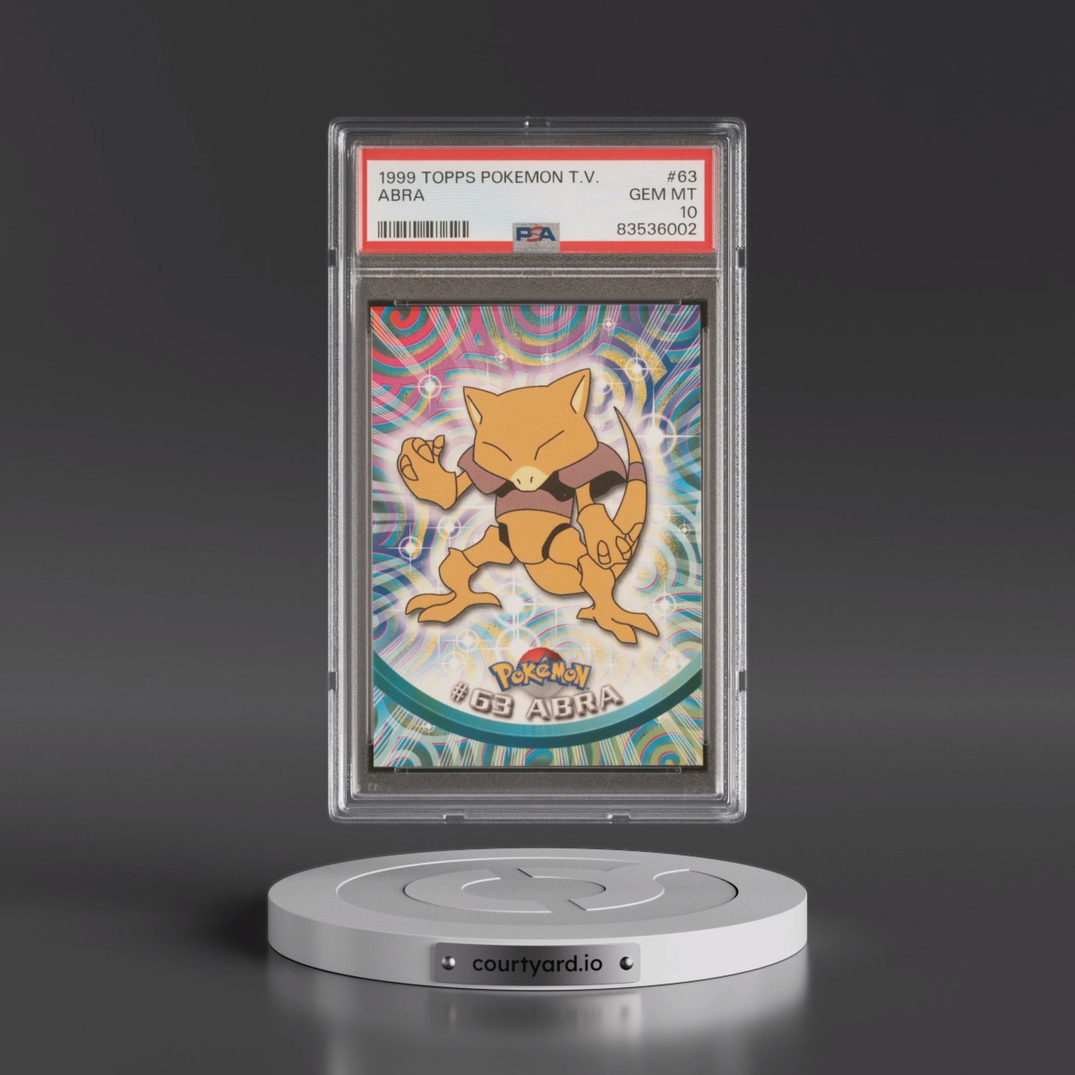 1999 Topps Pokémon TV #63 Abra (PSA 10 GEM MINT)