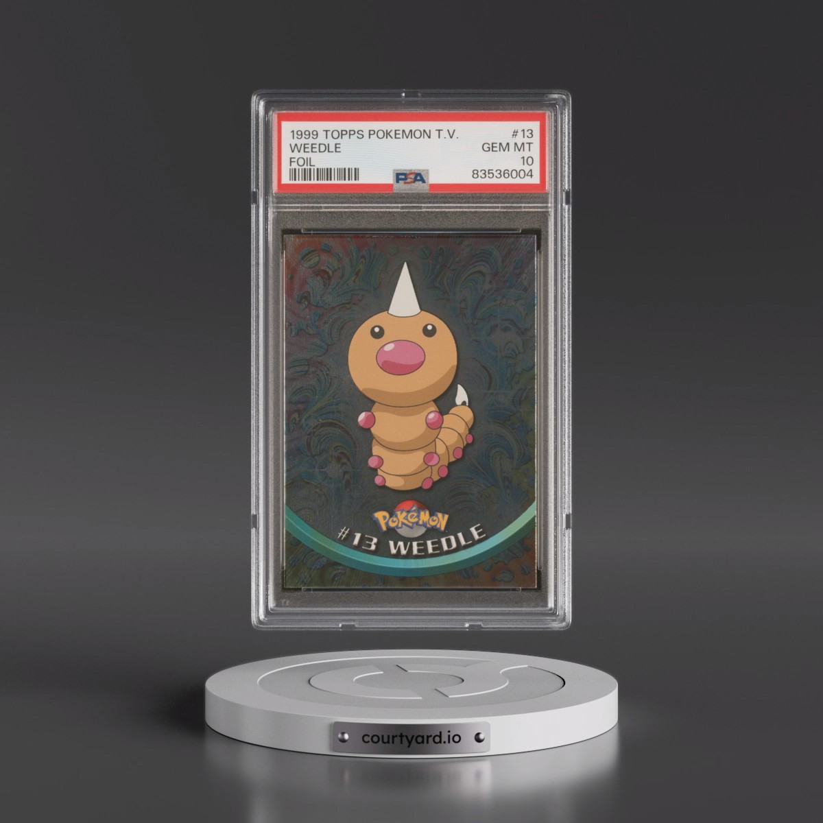 1999 Topps Pokémon TV #13 Weedle - Foil (PSA 10 GEM MINT)
