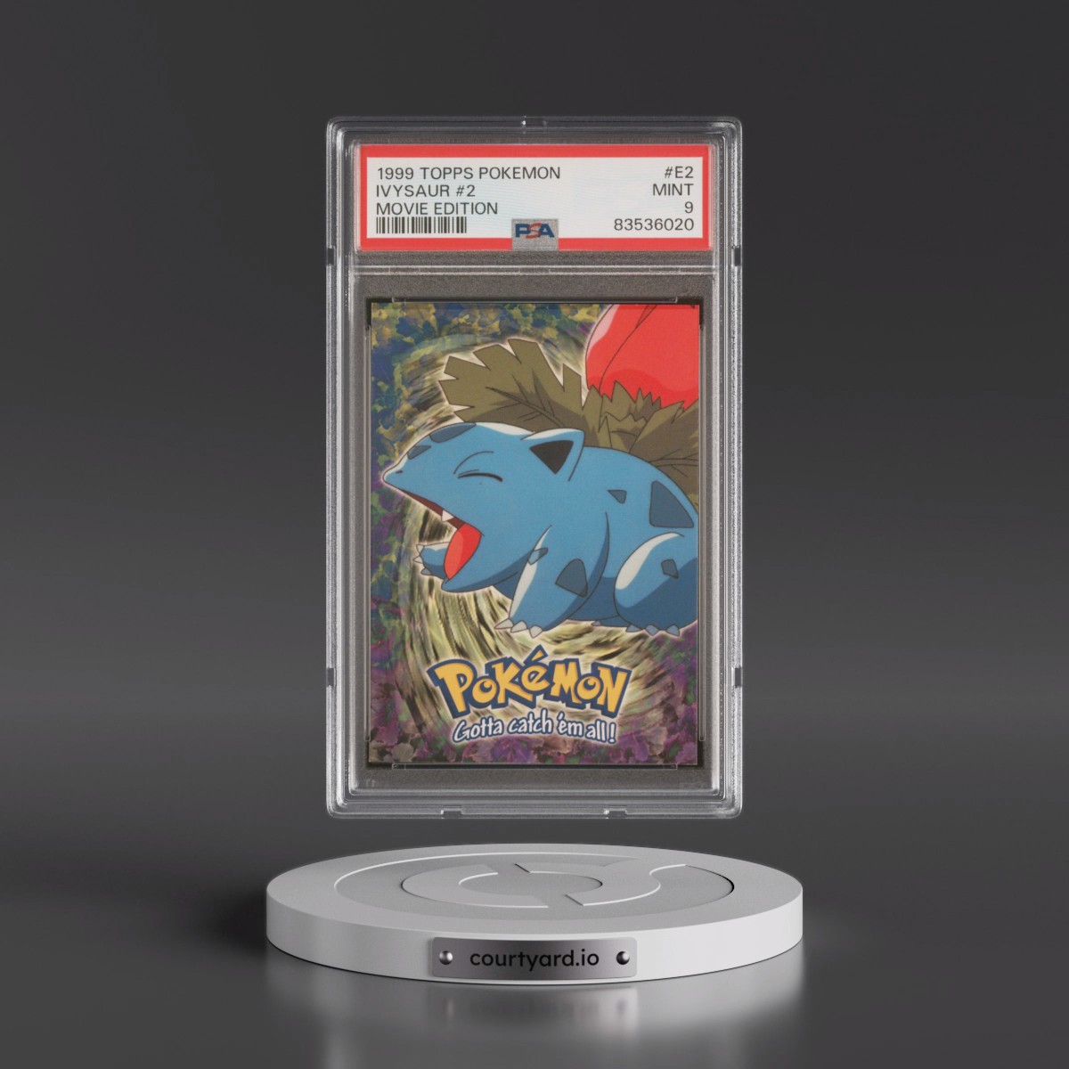1999 Topps Pokémon the Movie Edt #E2 Ivysaur #2 (PSA 9 MINT)