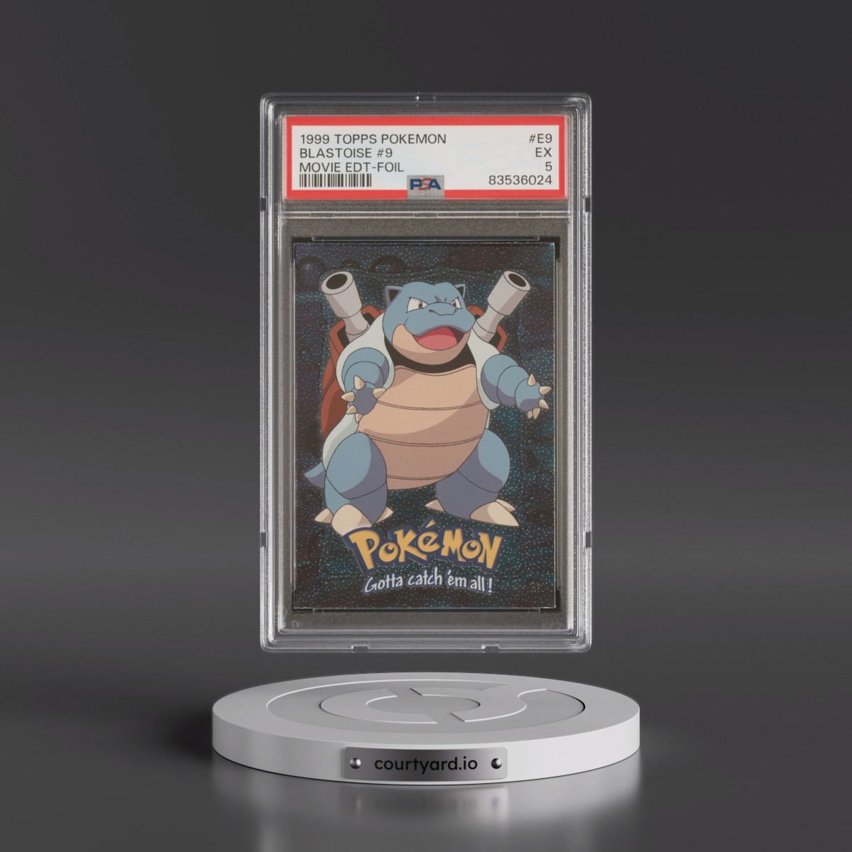 1999 Topps Pokémon the Movie Edt #E9 Blastoise #9 - Foil (PSA 5 EX)