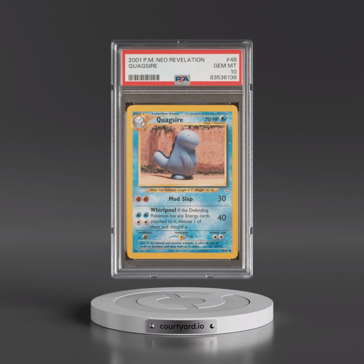 2001 Pokémon Neo Revelation #48 Quagsire (PSA 10 GEM MINT)