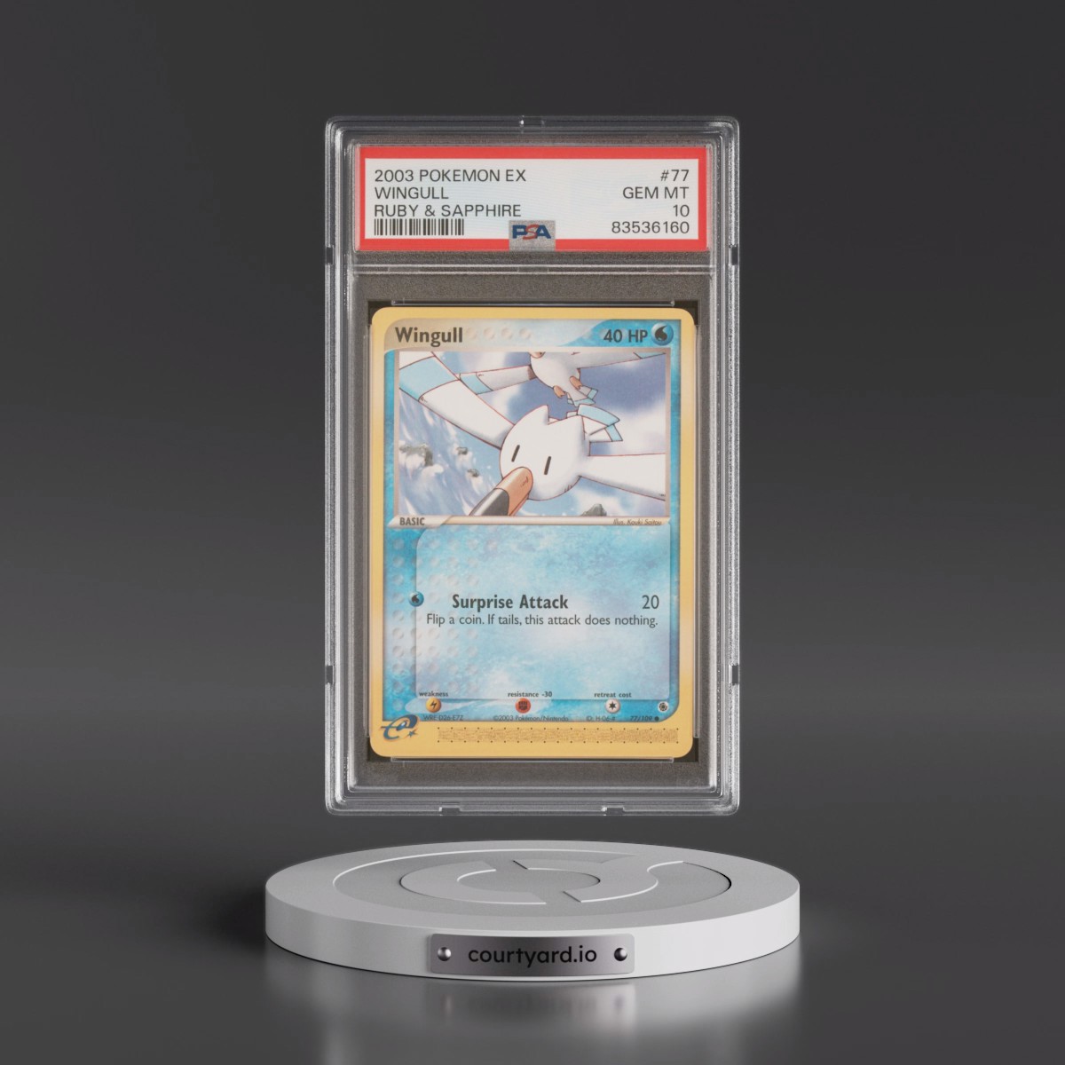 2003 Pokémon EX Ruby & Sapphire #77 Wingull (PSA 10 GEM MINT)