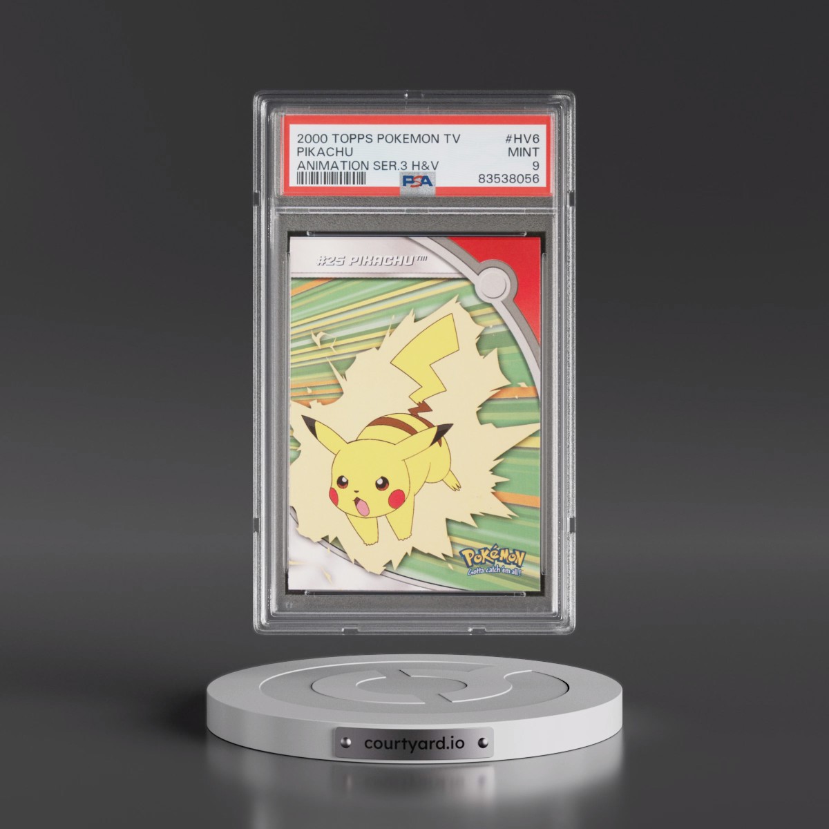 2000 Topps Pokémon TV Animation Series 3 Heroes & Villains #HV6 Pikachu (PSA 9 MINT)