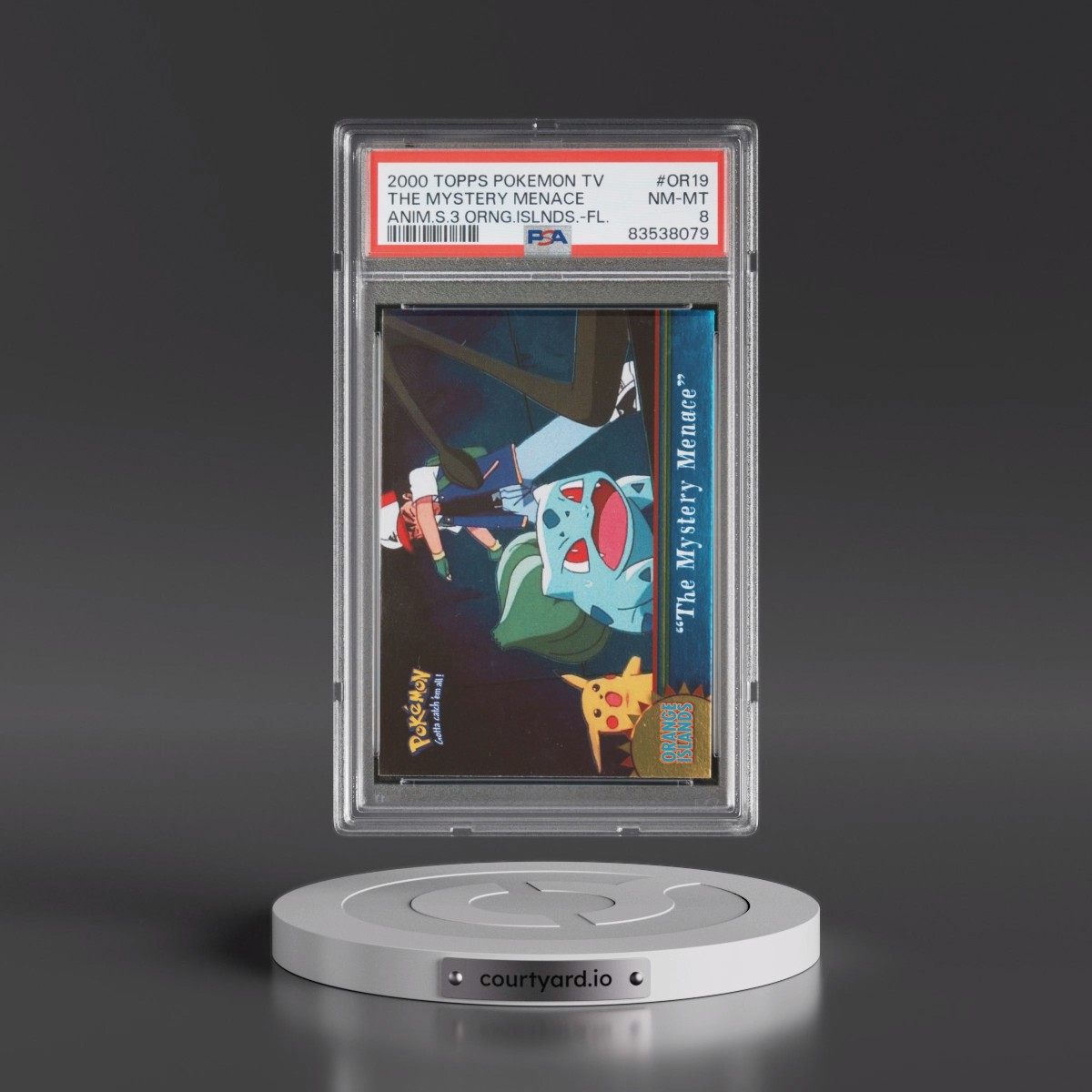 2000 Topps Pokémon TV Animation Series 3 Orange Islands #OR19 The Mystery Menace - Foil (PSA 8 NM-MT)