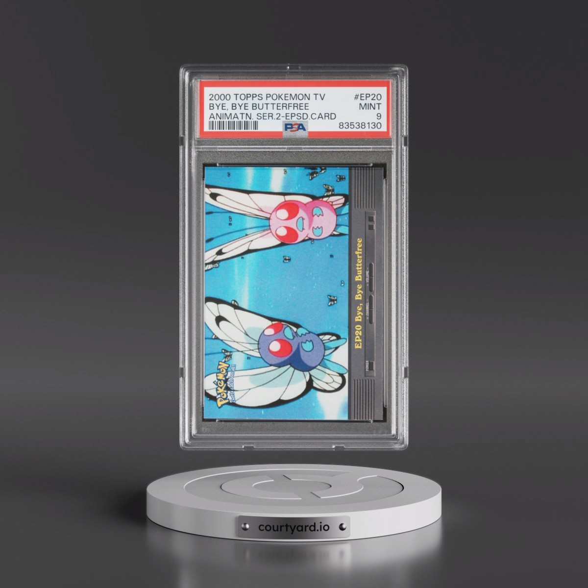 2000 Topps Pokémon TV Animation Series 2 Episode Cards #EP20 Bye, Bye Butterfree (PSA 9 MINT)