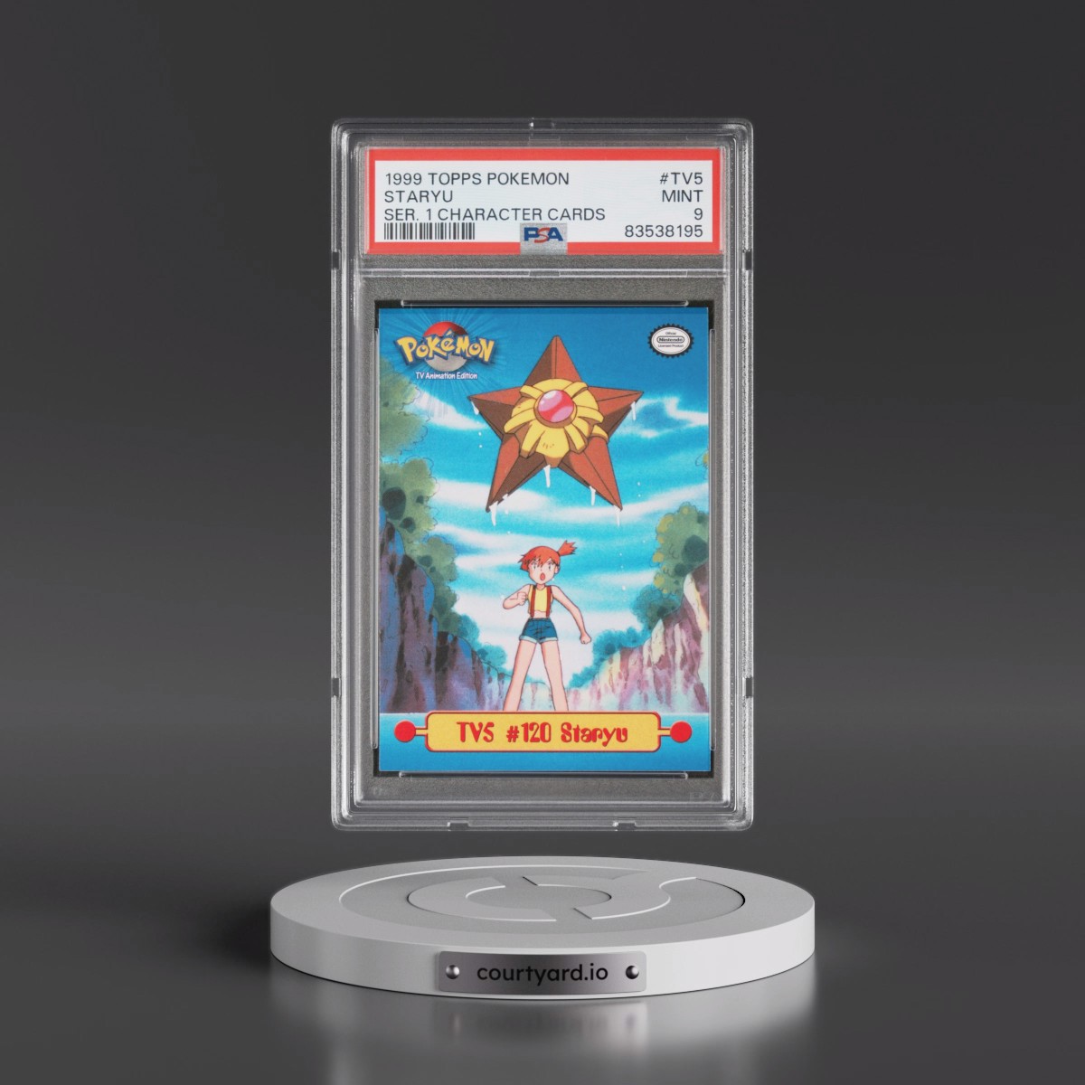 1999 Topps Pokémon Series 1 Character Cards #TV5 Staryu (PSA 9 MINT)