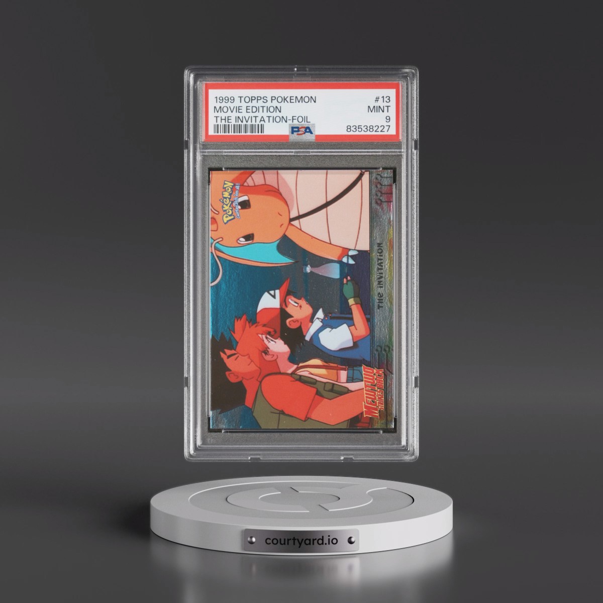 1999 Topps Pokémon the Movie Edt #13 Movie Edition - The Invitation-Foil (PSA 9 MINT)