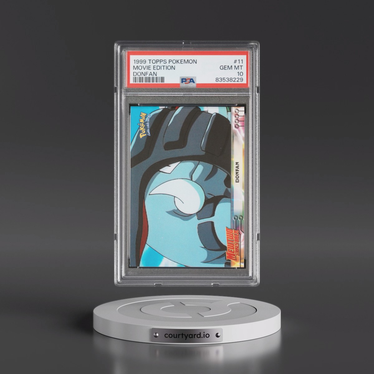 1999 Topps Pokémon the Movie Edt #11 Movie Edition - Donfan (PSA 10 GEM MINT)