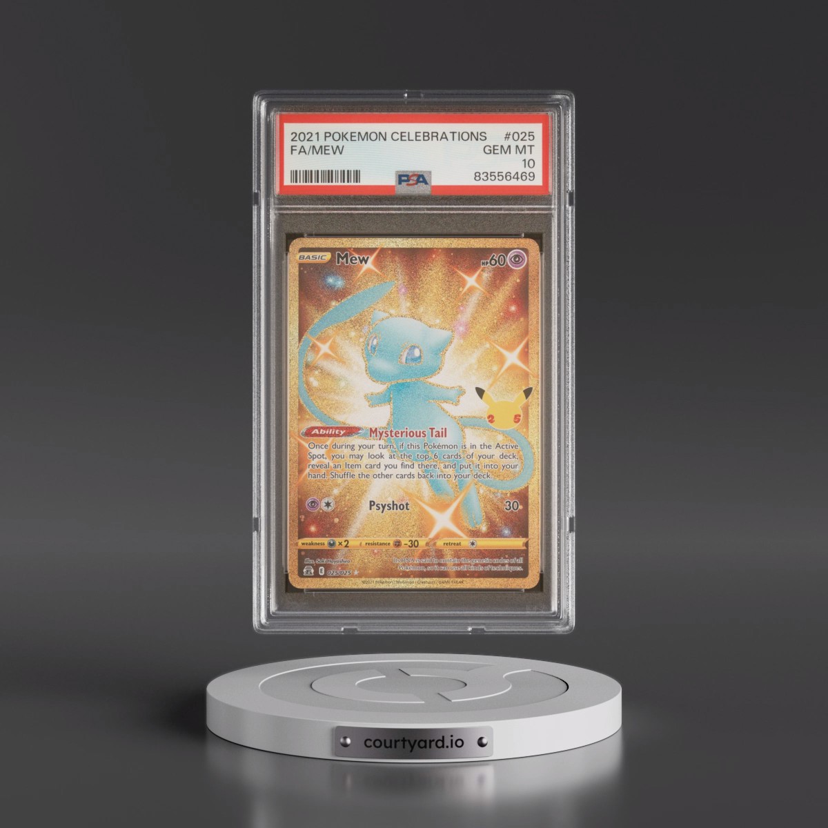 2021 Pokémon Celebrations #025 Mew - Full Art (PSA 10 GEM MINT)