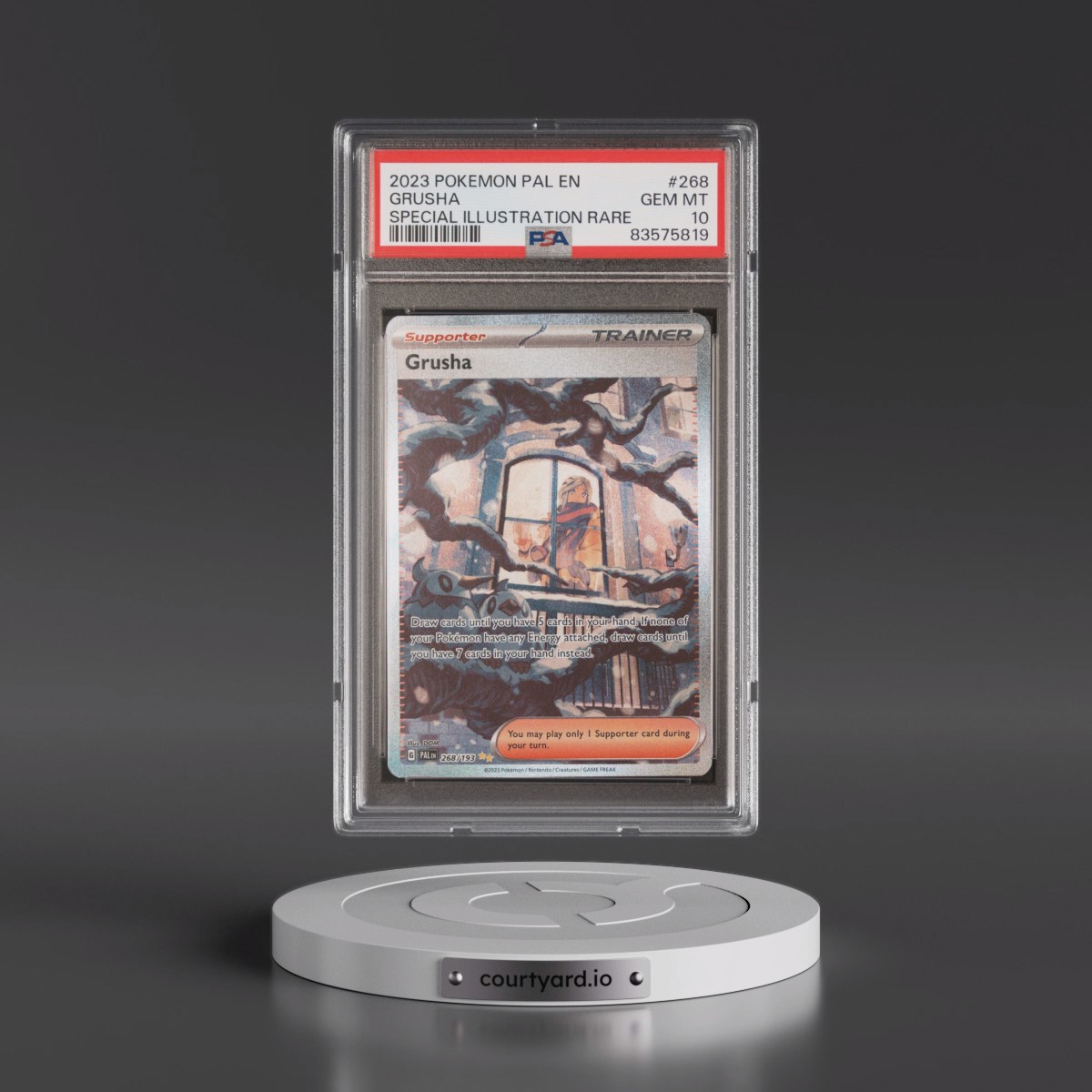 2023 Pokémon Pal EN-Paldea Evolved #268 Grusha - Special Illustration Rare (PSA 10 GEM MINT)