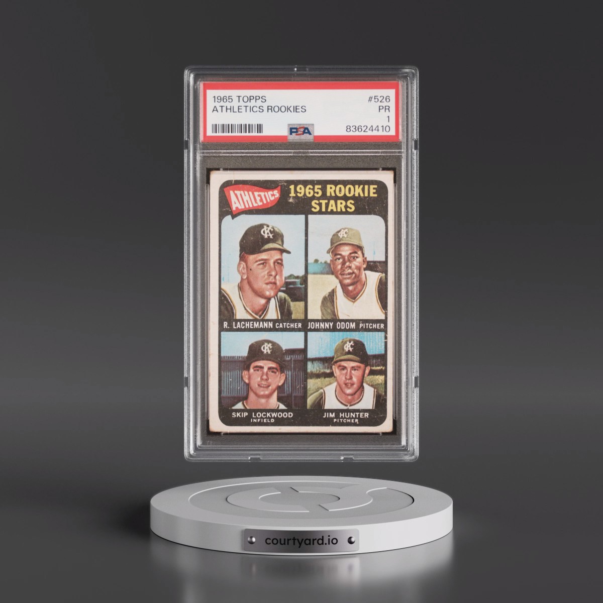 1965 Topps #526 Athletics Rookies (PSA 1 PR)
