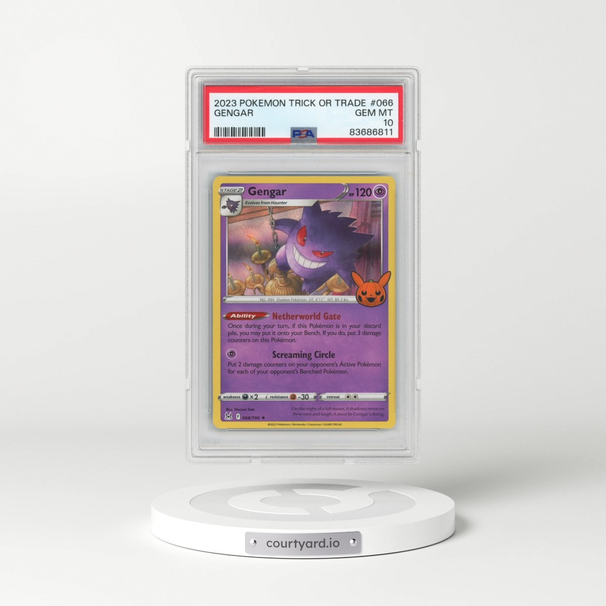 2023 Pokémon Trick or Trade #066 Gengar (PSA 10 GEM MINT)