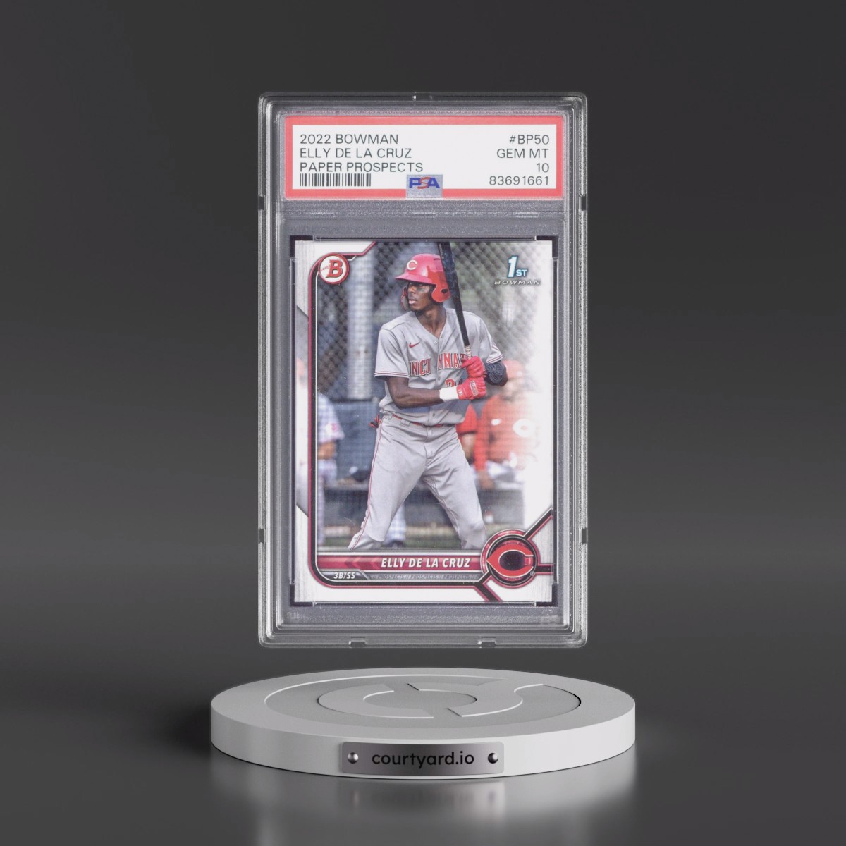 2022 Bowman Paper Prospects #BP50 Elly de La Cruz (PSA 10 GEM MINT)
